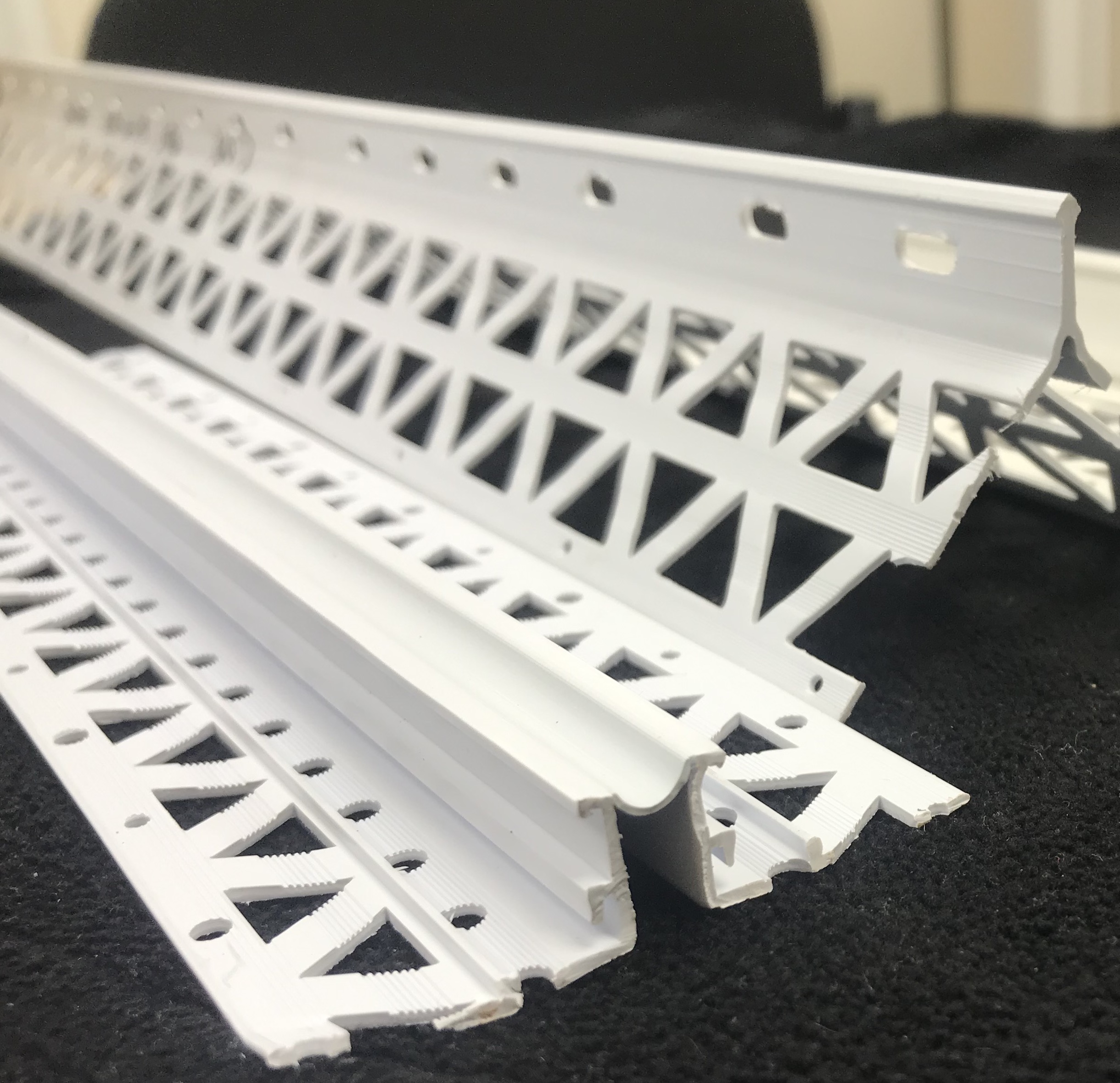 Custom plastic extrusions manufactured for bespoke profile applications